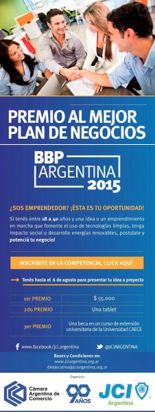 CAC - Premio al Mejor Plan de Negocios - BBP Argentina 2015
