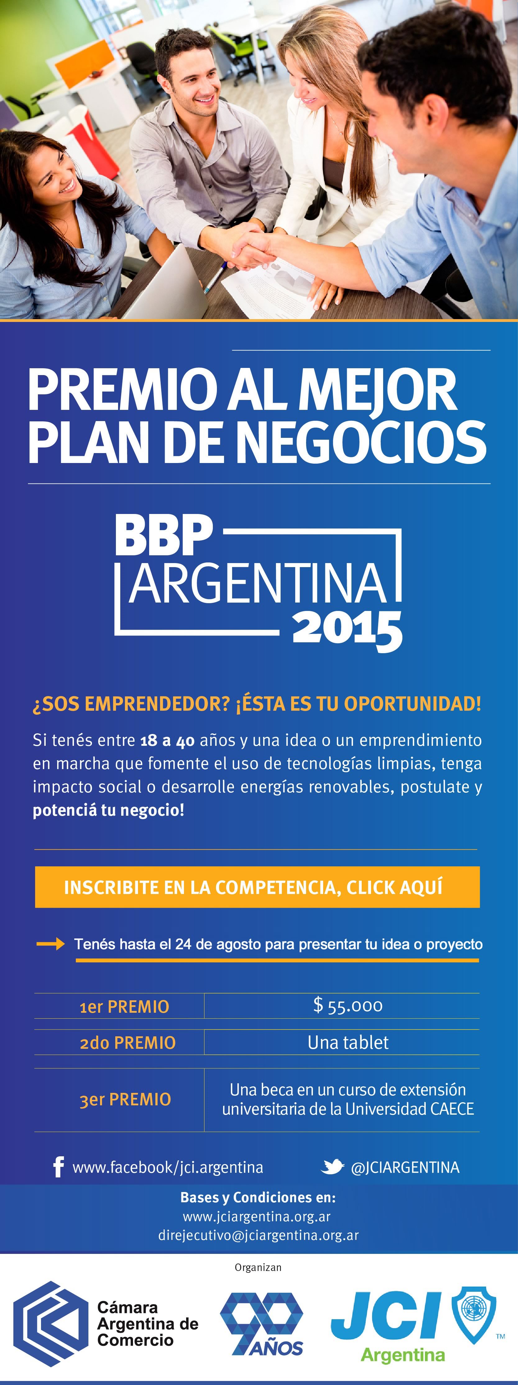Premio al mejor plan de negocios BBP JCI Argentina 2015 